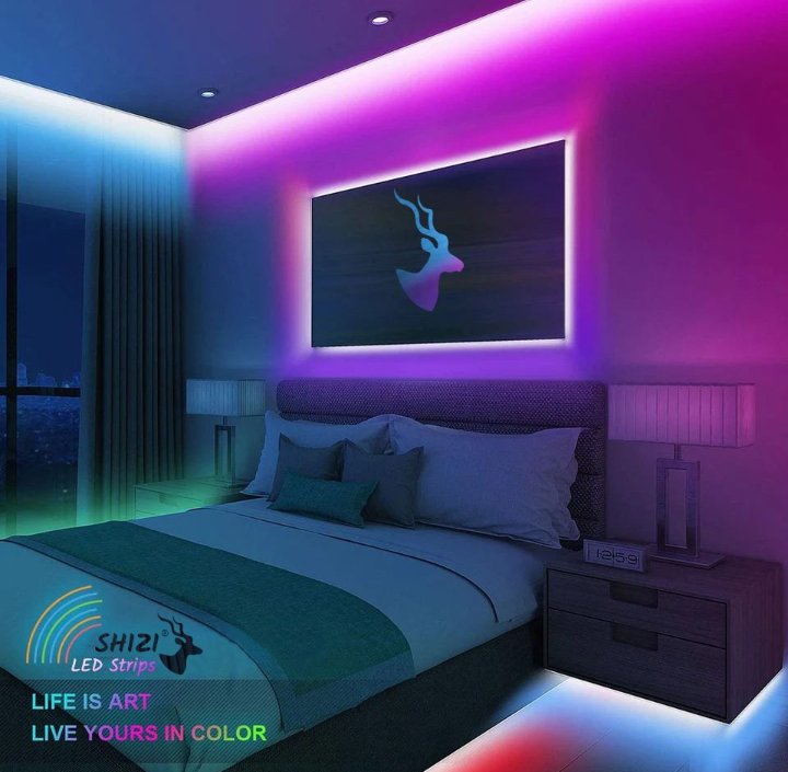 16 Colors Led Strip Light waterproof with charger and remote