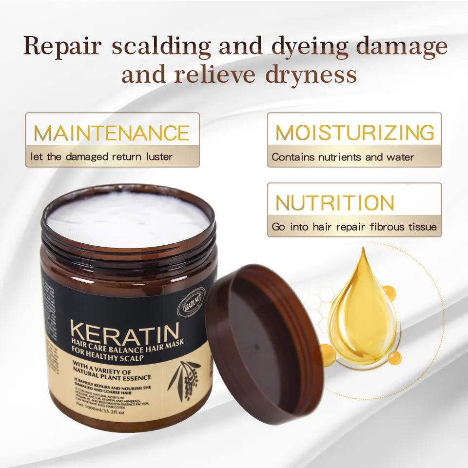 Keratin Hair Mask & Keratin Hair Treatment for Healthy Scalp 500 ml (Original)