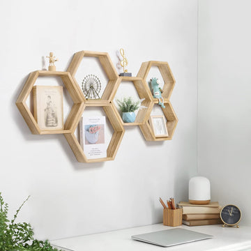 Hexagon Wall Shelf,